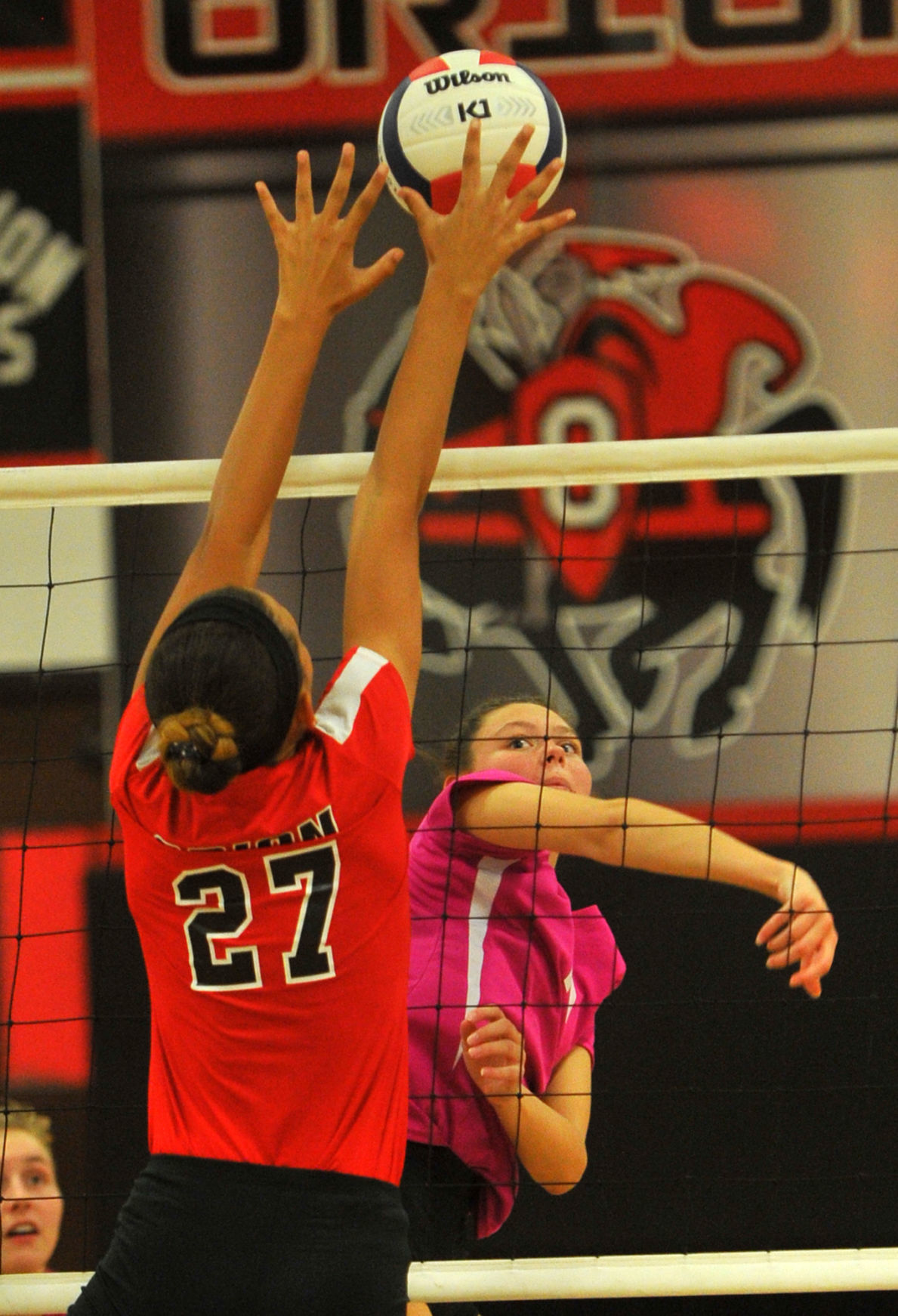 Orion vs Fulton volleyball.